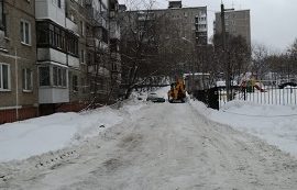 Уборка снега на придомовых территориях