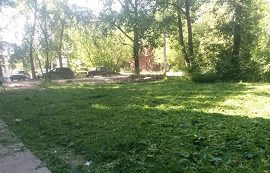 Покос травы на придомовых территориях Покос травы на придомовых территориях