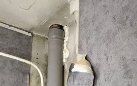 Замена аварийного стояка КНС в доме по адресу ул. Косьвинская, 7