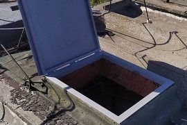 Замена аварийного люка на кровле дома по адресу ул. Коломенская, 55а