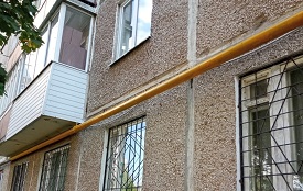 Покраска газовой трубы дома по адресу ул. Коломенская, 11 Покраска газовой трубы дома по адресу ул. Коломенская, 11